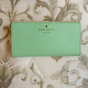 Kate Spade mint green wallet